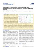 Cover page: The Influence of Functionals on Density Functional Theory Calculations of the Properties of Reducible Transition Metal Oxide Catalysts