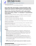 Cover page: Brain white matter abnormalities in female interstitial cystitis/bladder pain syndrome: A MAPP network neuroimaging study