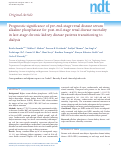 Cover page: Prognostic significance of pre-end-stage renal disease serum alkaline phosphatase for post-end-stage renal disease mortality in late-stage chronic kidney disease patients transitioning to dialysis.
