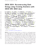 Cover page: DESI 2024: reconstructing dark energy using crossing statistics with DESI DR1 BAO data