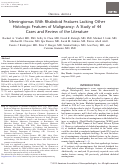 Cover page: Meningiomas With Rhabdoid Features Lacking Other Histologic Features of Malignancy: A Study of 44 Cases and Review of the Literature