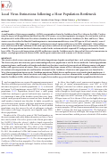 Cover page: Local Virus Extinctions following a Host Population Bottleneck