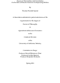 Cover page: Essays on Externalities and Uncertainty: On the Role of Disaster Insurance in Improving Welfare