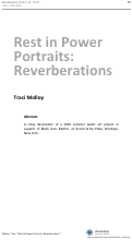 Cover page: Rest in Power Portraits:  Reverberations