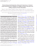 Cover page: Tetramethylenedisulfotetramine Alters Ca2+ Dynamics in Cultured Hippocampal Neurons: Mitigation by NMDA Receptor Blockade and GABAA Receptor-Positive Modulation