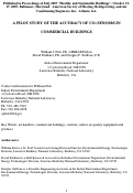 Cover page: A PILOT STUDY OF THE ACCURACY OF CO2 SENSORS IN COMMERCIAL BUILDINGS