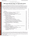 Cover page: Molecular Pharmacology of δ-Opioid Receptors