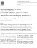 Cover page: Social status modulates the neural response to unfairness