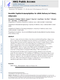 Cover page: Dendritic peptide bolaamphiphiles for siRNA delivery to primary adipocytes