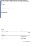 Cover page of Developing Personalized Models for Predicting Neurodegeneration Using Plasma Neurofilament Light Chain in Alzheimer's Disease: Preliminary Findings from the ADNI Cohort