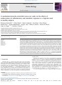 Cover page: A randomized placebo-controlled cross-over study on the effects of anthocyanins on inflammatory and metabolic responses to a high-fat meal in healthy subjects