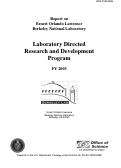 Cover page: Laboratory directed research and development program FY 2003