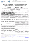 Cover page: 1.7-Micron Optical Coherence Tomography Angiography for Characterization of Skin Lesions-A Feasibility Study.