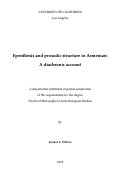 Cover page: Epenthesis and prosodic structure in Armenian: A diachronic account