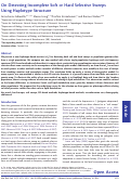 Cover page: On Detecting Incomplete Soft or Hard Selective Sweeps Using Haplotype Structure