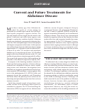 Cover page: Current and Future Treatments for Alzheimer Disease.