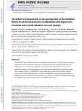 Cover page: The effect of zolpidem-CR on the suicide item of the Hamilton Rating Scale for Depression in outpatients with depression, insomnia and suicidal ideation: Lessons learned.