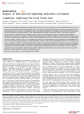 Cover page: Impact of diet-derived signaling molecules on human cognition: exploring the food–brain axis