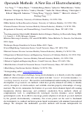 Cover page: Operando methods: A new era of electrochemistry