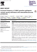 Cover page: Increased frequency of CHEK2 germline pathogenic variants among individuals with dermatofibrosarcoma protuberans.