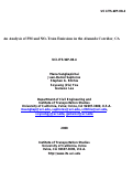 Cover page: An Analysis of PM and NOx Train Emissions in the Alameda Corridor, CA.