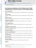 Cover page: Development and Validation of the COVID-NoLab and COVID-SimpleLab Risk Scores for Prognosis in 6 US Health Systems.