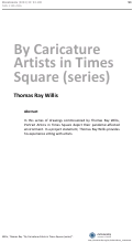 Cover page: By Caricature Artists in Times Square (series)