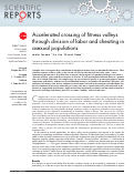 Cover page: Accelerated crossing of fitness valleys through division of labor and cheating in asexual populations