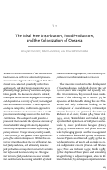 Cover page: The Ideal Free Distribution, Food Production, and the Colonization of Oceania