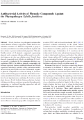 Cover page: Antibacterial Activity of Phenolic Compounds Against the Phytopathogen Xylella fastidiosa