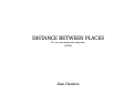 Cover page: Distance Between Places