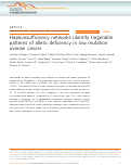 Cover page: Haploinsufficiency networks identify targetable patterns of allelic deficiency in low mutation ovarian cancer.