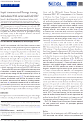 Cover page: Rapid Antiretroviral Therapy Among Individuals With Acute and Early HIV