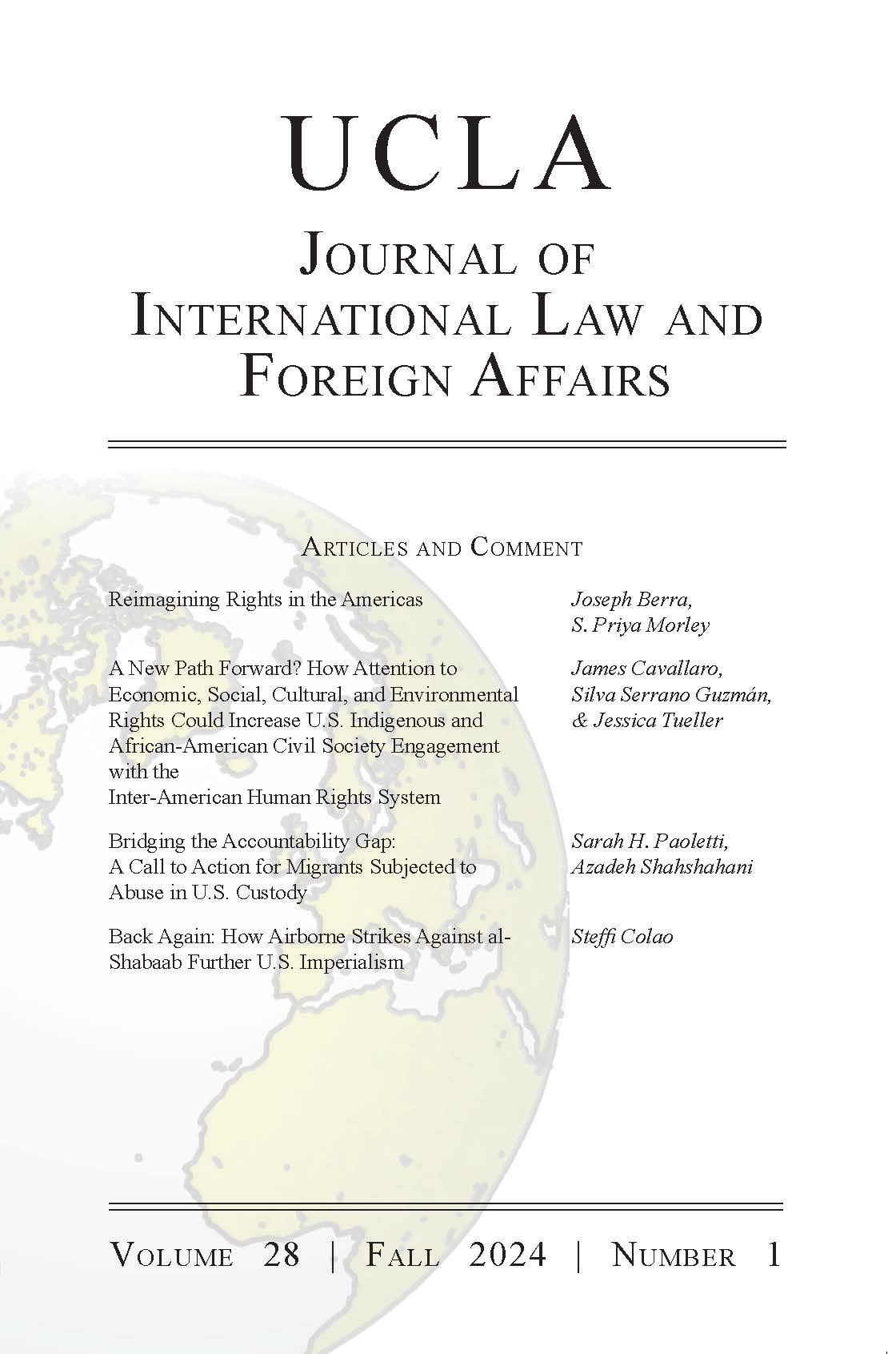 UCLA Journal of International Law and Foreign Affairs