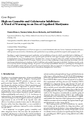 Cover page: High on Cannabis and Calcineurin Inhibitors: A Word of Warning in an Era of Legalized Marijuana.