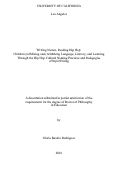 Cover page of &nbsp;Writing Names, Reading Hip Hop: Children (re)Mixing and (re)Making Language, Literacy, and Learning Through the Hip Hop Cultural Naming Practices and Pedagogies of StyleWriting