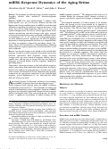 Cover page: mfERG Response Dynamics of the Aging Retina