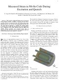 Cover page: Measured strain in Nb3Sn coils during excitation and quence