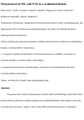 Cover page: Measurement of NO3 and N2O5 in a Residential Kitchen