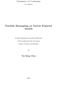 Cover page: Portfolio Resampling on Various Financial Models