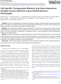 Cover page: Cell‐Specific Transposable Element and Gene Expression Analysis Across Systemic Lupus Erythematosus Phenotypes