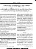 Cover page: The Relationship Between Surgeon Gender and Stress During the Covid-19 Pandemic.