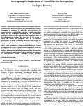 Cover page: Investigating the Implications of Virtual Machine Introspection for Digital Forensics