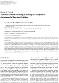 Cover page: Administrative Censoring in Ecological Analyses of Autism and a Bayesian Solution