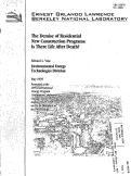 Cover page: The Demise of Residential new construction programs: is there life after death?