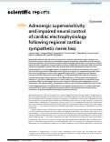 Cover page: Adrenergic supersensitivity and impaired neural control of cardiac electrophysiology following regional cardiac sympathetic nerve loss