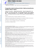 Cover page: Preoperative Medical Testing and Falls in Medicare Beneficiaries Awaiting Cataract Surgery