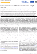 Cover page: COVID-19-associated Invasive Fungal Infection