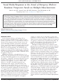 Cover page: Social Media Responses to the Annals of Emergency Medicine Residents' Perspective Article on Multiple Mini-Interviews