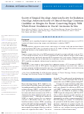 Cover page: Society of Surgical Oncology–American Society for Radiation Oncology–American Society of Clinical Oncology Consensus Guideline on Margins for Breast-Conserving Surgery With Whole-Breast Irradiation in Ductal Carcinoma In Situ